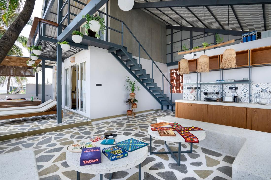 Interior loft with games