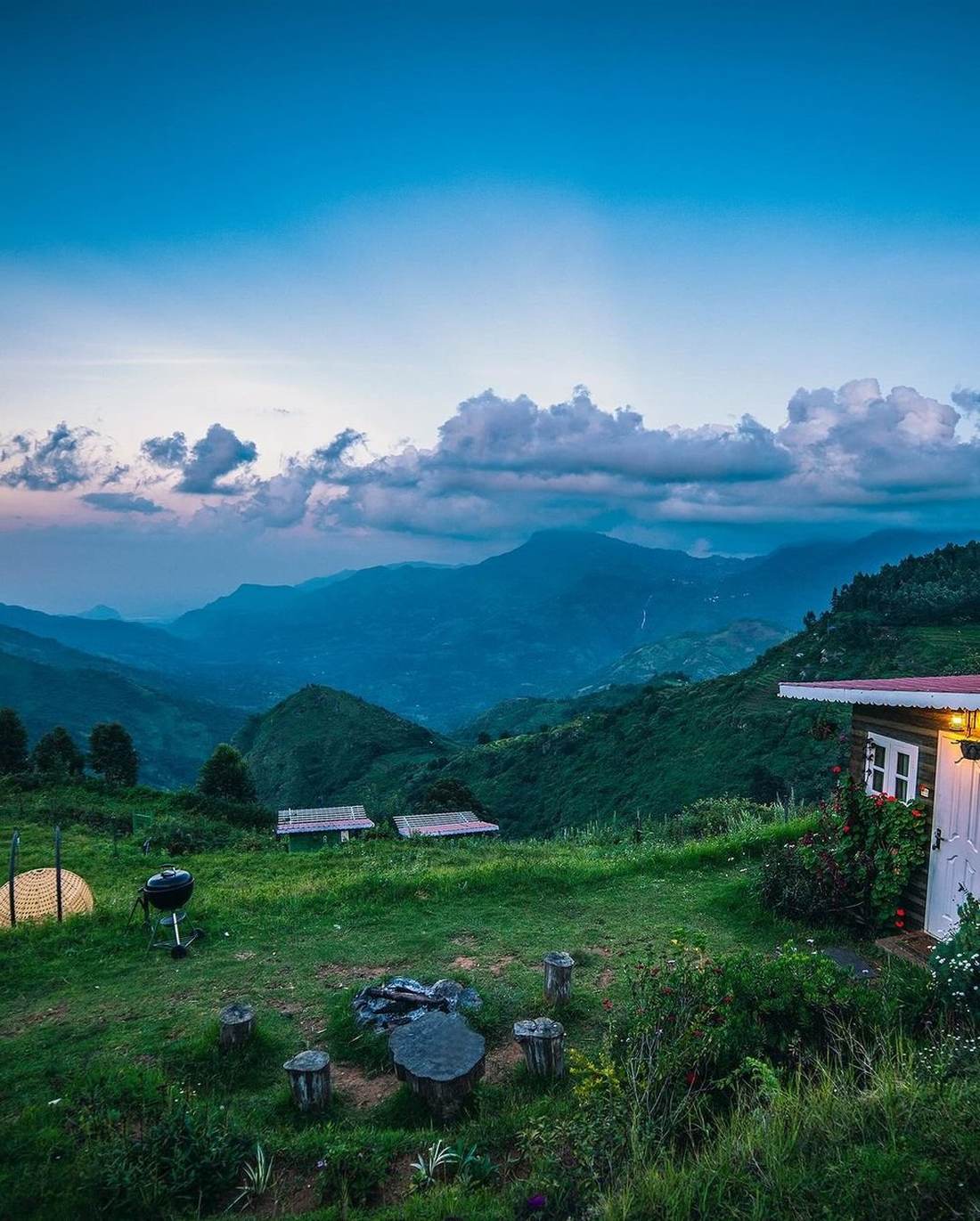 Cabin valley blue hour